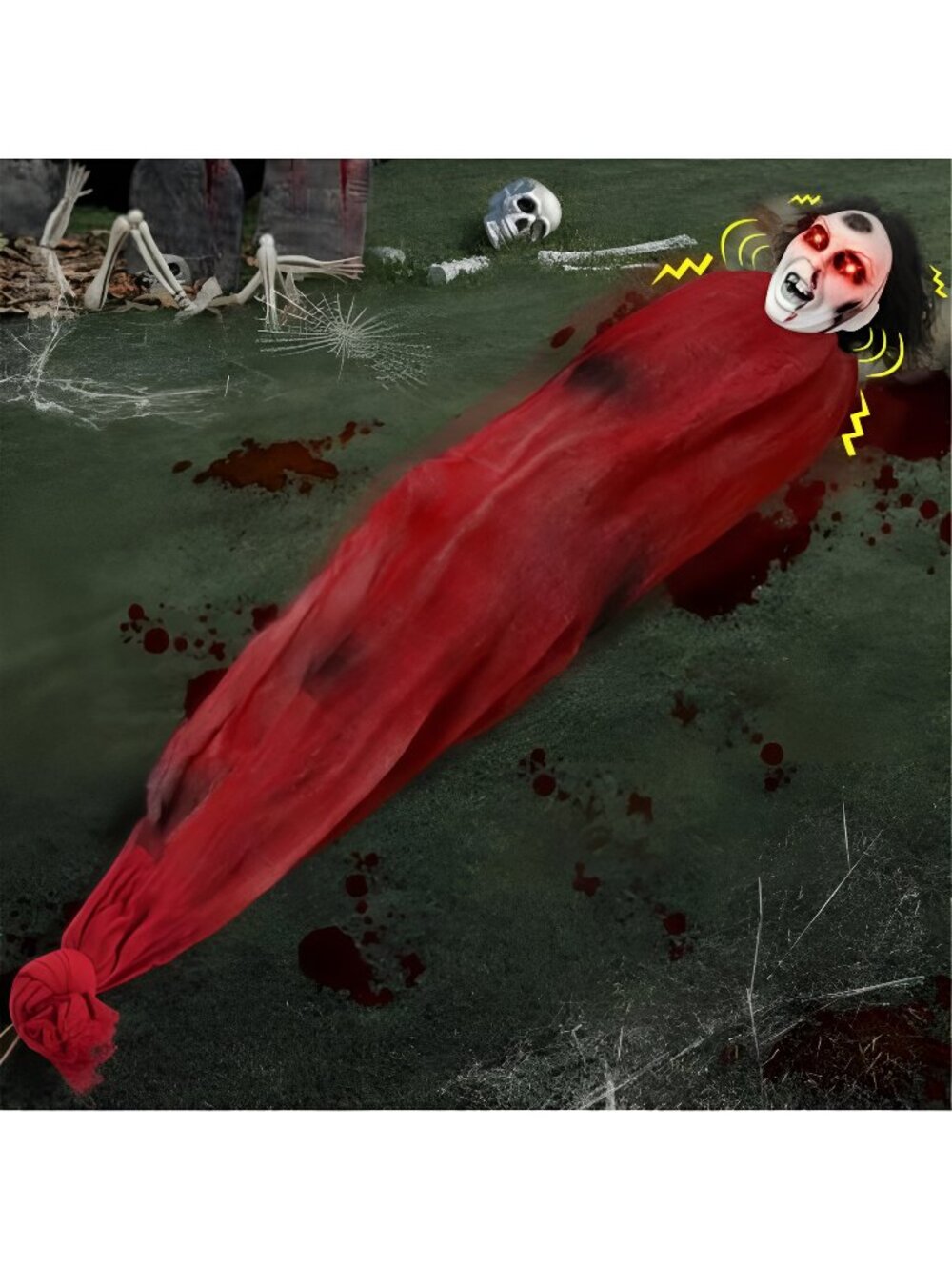 Halloween Decorations Outdoor, 5.2 Ft Animatronics Dead Victim